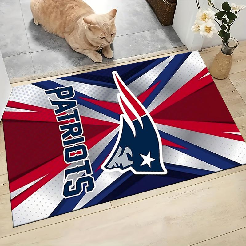 Patriots Team Spirit Carpet Rug Soft Washable Anti Slip Home Living Room Sofa Mats Personalized Christmas Rug