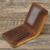 1067 Crazy Horse Skin Wallet Men's Real Cowhide Simple College Hot Fashion Men