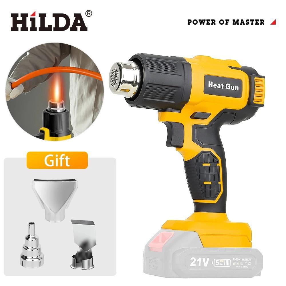 Industrial Wireless Hot Air Gun with Large Lithium Battery for Heat Shrink Film and Plastic Welding