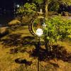 Solar Moon Stake Light: Outdoor Garden, Courtyard & Camping Decorative Iron Lantern