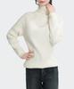 Keulleiseu Olivia Ribbed Turtleneck Knit_Cream White