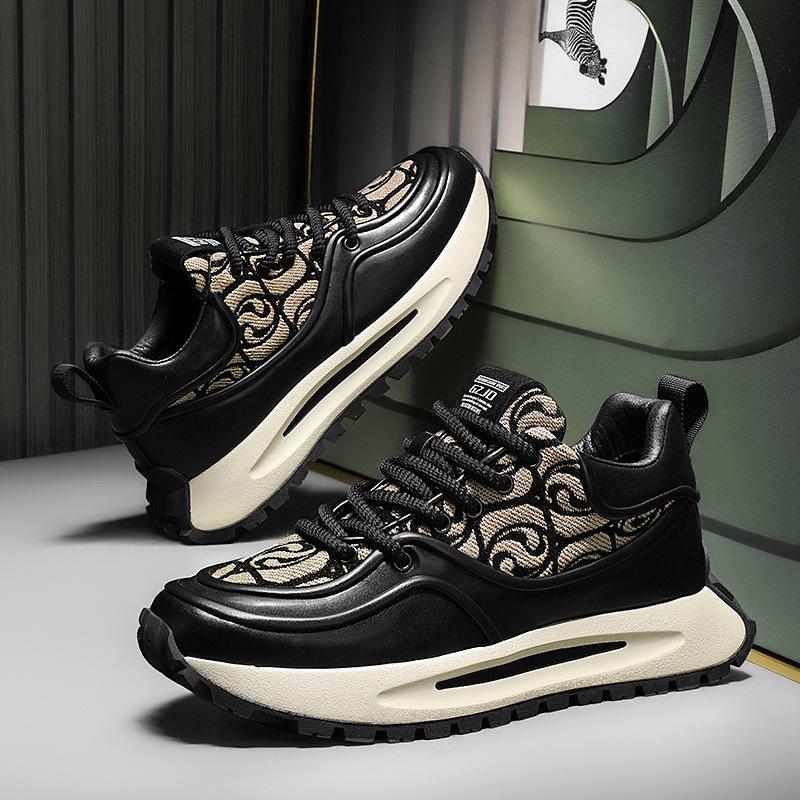 Men's Shoes 2024 Spring New Printing Totem High Value Tide Men's Casual Sneakers