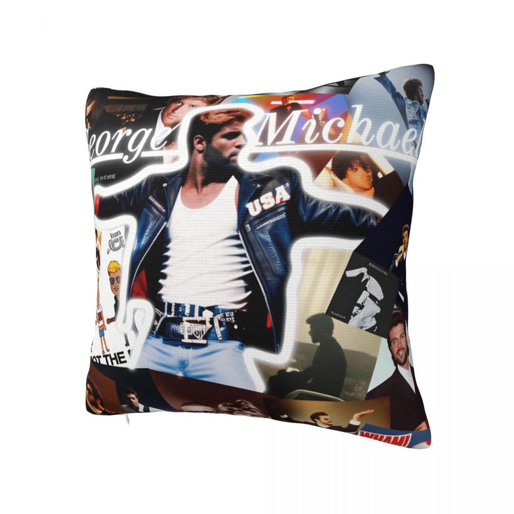 Pillow Cover George Michael Music Custom Cushion Cover Morden Pillow Case For Living Room Chair Pillowcases
