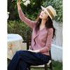 Women's V-Neck Faux Two-Piece Wool Blend Knit Cardigan