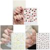 5PCS Summer Nail Art Stickers With Fruit Patterns Durability Non Toxic Nail Decals For Daily Use Or Parties