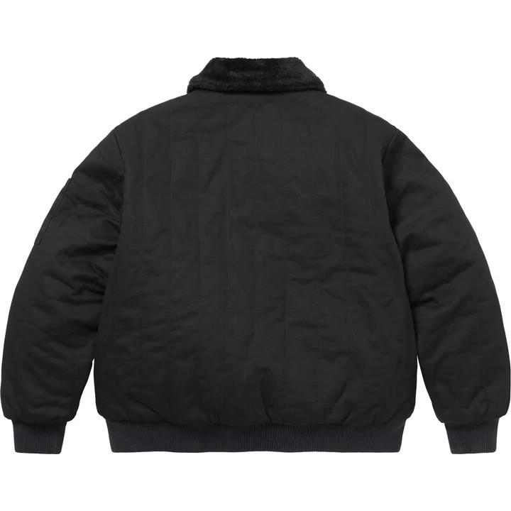 Supreme Dickies Reversible Quilted Faux Fur Work Jacket Black