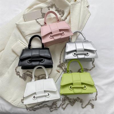 Mini Small Bag 2025 Korean Version of the New Fashionable Solid Color Chain Bag Personalized Ins Trendy Women's Shoulder Messenger Bag
