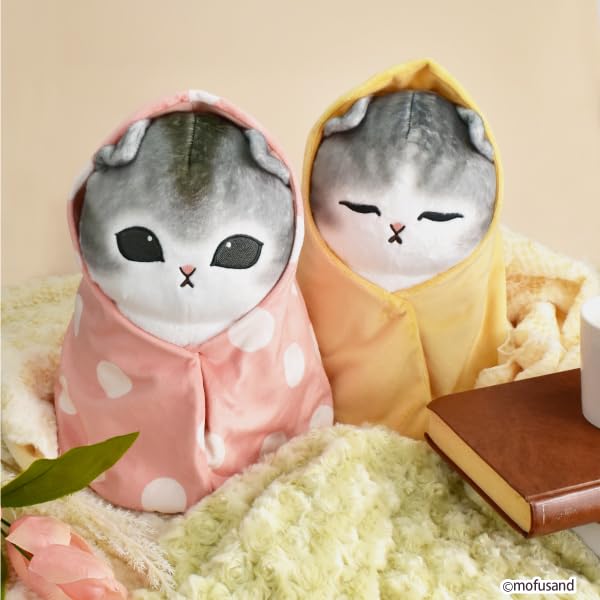 mofusand Wrapped Cat Big Plush 2 30cm Toy, Types, Approx. (Orange)