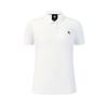 Fila Tennis Fashion Minimalist Sports Casual Versatile Comfortable Short Sleeve Polo Shirt Women tops Cloud-Mushroom-White A11W623123FWT