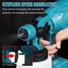 1500W 800ML 88VF Pistola elétrica sem fio com 3 bicos de controle de fluxo Aerógrafo Pulverizador de tinta de alta potência