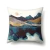 Polyester Pillowcase Automobile Decoration Mountain Home Print Pillowcase Waist Cushion Cover Bedside Cushion Cover Bedside Cushion Cover