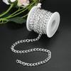 1 Roll 5m Aluminum Twisted Curb Chains for DIY Necklaces Bracelets Materials Jewelry Making Findings
