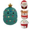Squishmallow Plüschtier Weihnachtsmann Weich und Kuschelig Weihnachts Stofftier Puppe Für Kinder Geburtstagsgeschenk