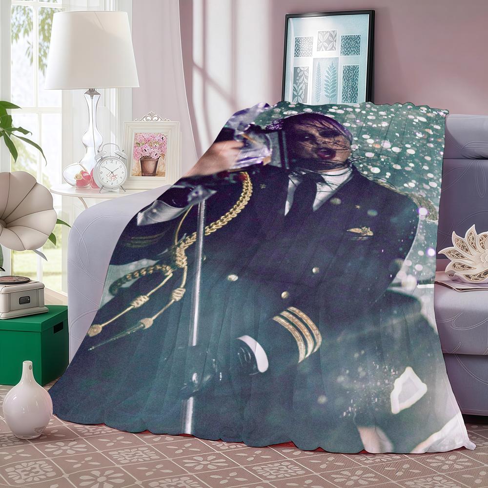 K-Kim Dracula Singer Seventy Thorns Blanket Warm And Soft Suitable For Bedroom Living Room Sofa Bed Office Travel Camping