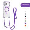 iPhone 17AIR Magnetic Case with Lanyard - Fashionable Transparent Protection for Apple 16PRO