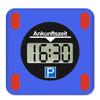 1pc Parking Timer Car Professional LCD Dual Screen Display Parking Timer Temporary Parking Card Interior Accessories No Battery