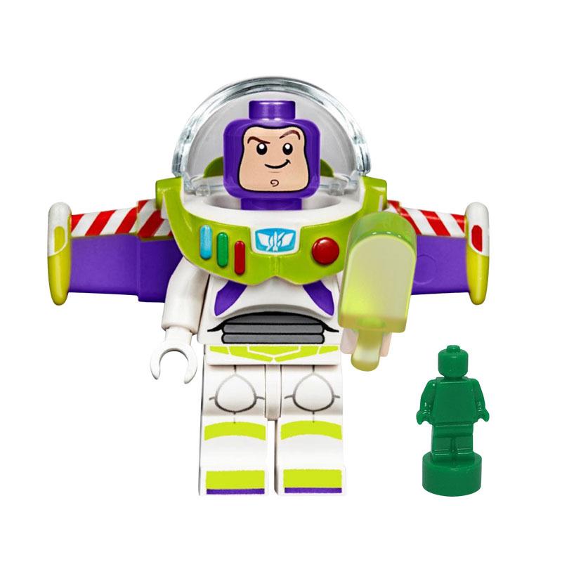 Toy Story 4 Building Blocks: Buzz Lightyear & Woody Minifigures - Kids Assembly Toy Bagged, Height: 4 cm
