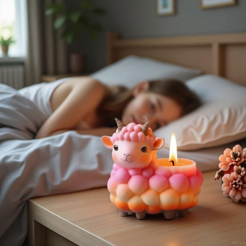 Unique Sheep Shape Silicone Planter Mould Crafting Resin Cement Candle Holder Jewelry Tray