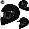 2024 new ORZ retro motorcycle helmet, American cruise full helmet, motorcycle with free brim