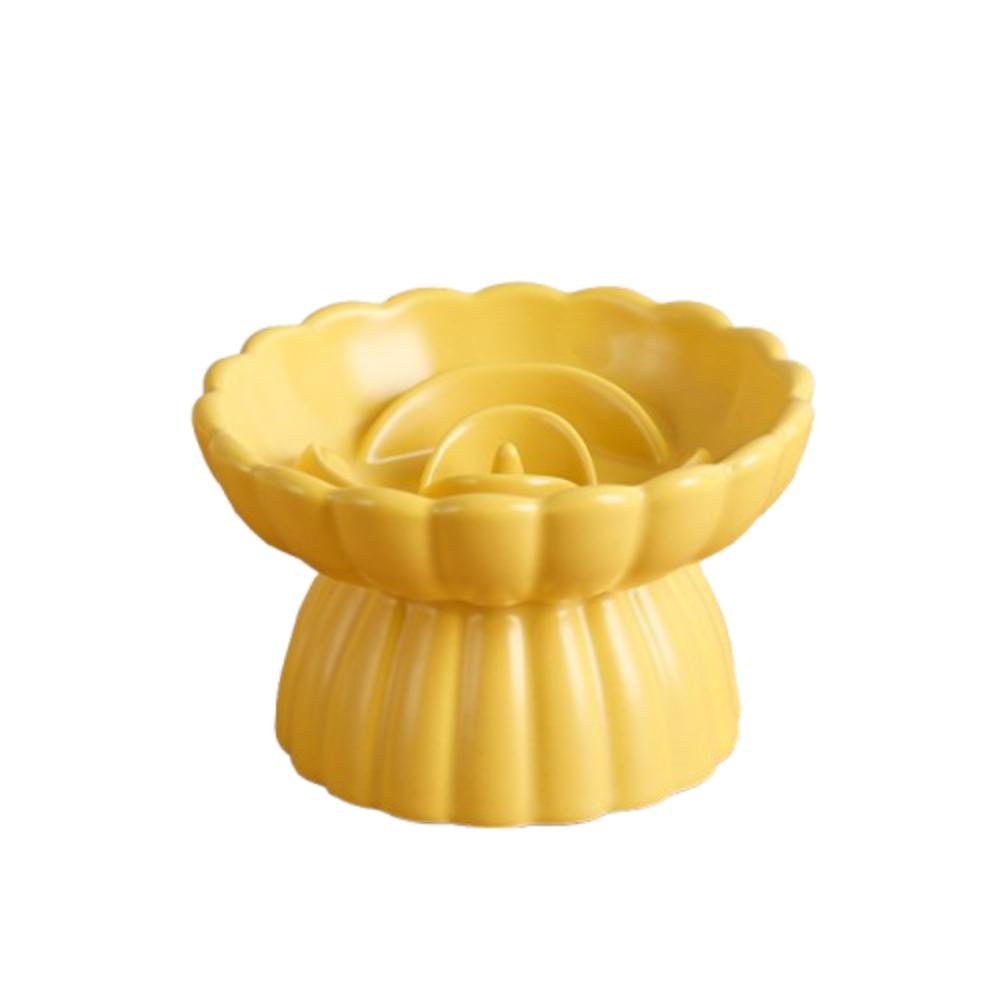 Anti-gulping Cat Food Bowl Anti Swallowing Pet Feeder Slow Feed Bowl  For Cats Small Dogs