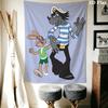 Rabbit and Wolf Pattern Home Decor Tapestry, Wall Hanging, Decorative RV Wall Cloth.DGT0925347