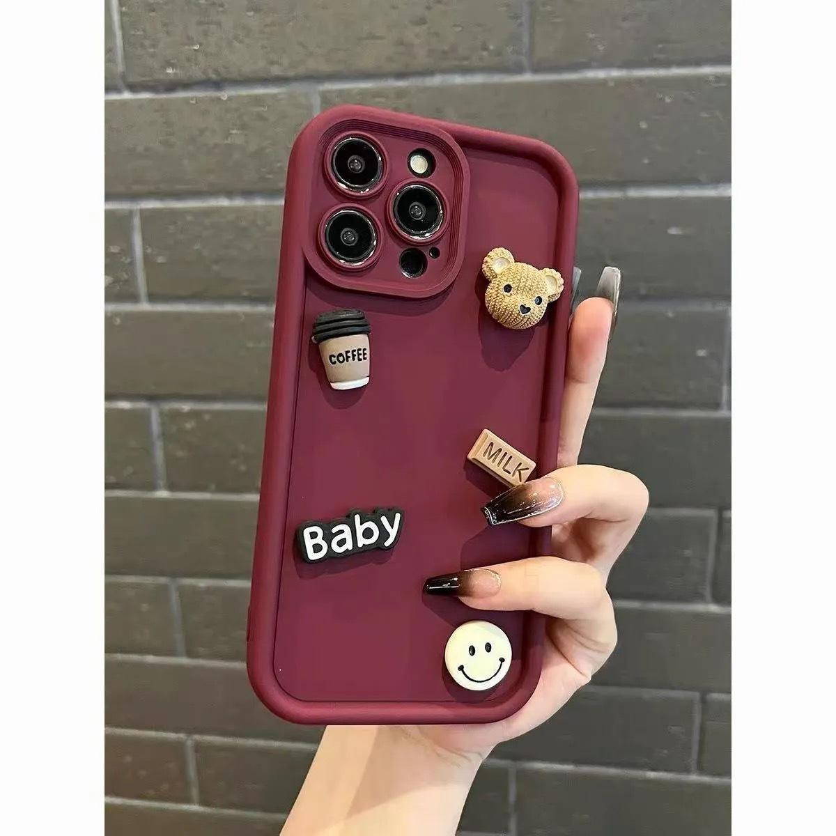 

Applicable To Samsung A55A56 Mobile Phone Case Three Dimensional Doll S25s24s23 Cartoon Doll Note20 Samsung A70