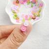 200Pcs color Resin Mini daisy flowers Flatback Flower Rhinestone Gem Scrapbook Wedding Ornament Applique Crafts DIY Nail Art