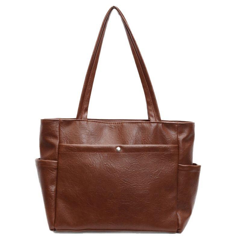 Large Capacity Crossbody Solid Color Shoulder Bag