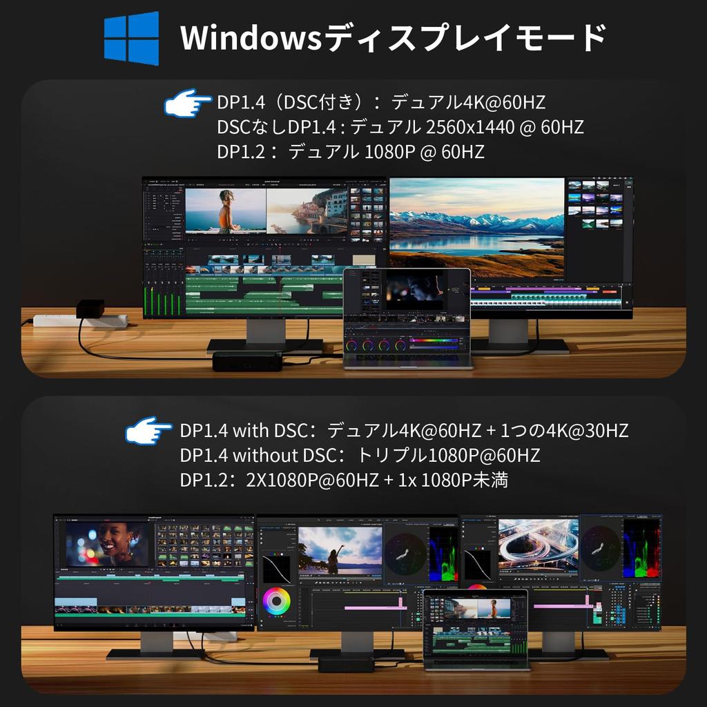 WAVLINK USB C Docking Type C Dock and 10Gbps SSD Triple Display Supports 100W USB Gen Gigabit for Mac OS Station, 13-In-1 M.2 PCIe/SATA Enclosure,