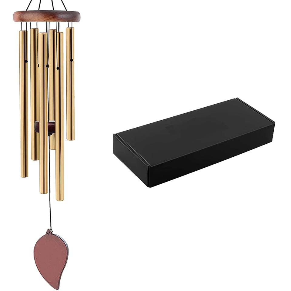 New Metal Windchime Aluminum Windbell Wind Chimes 6 Rods Chimes Home Decoration Craft Outdoor Garden Patio Notes Zen Meditation