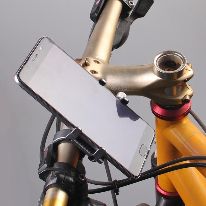 M-81 Phone Holder Quick Releasing Bicycle Aluminum Alloy Material Sturdy Base Compatible For 4.5-7 Inch Phones 22.2mm-31.8mm Handlebar