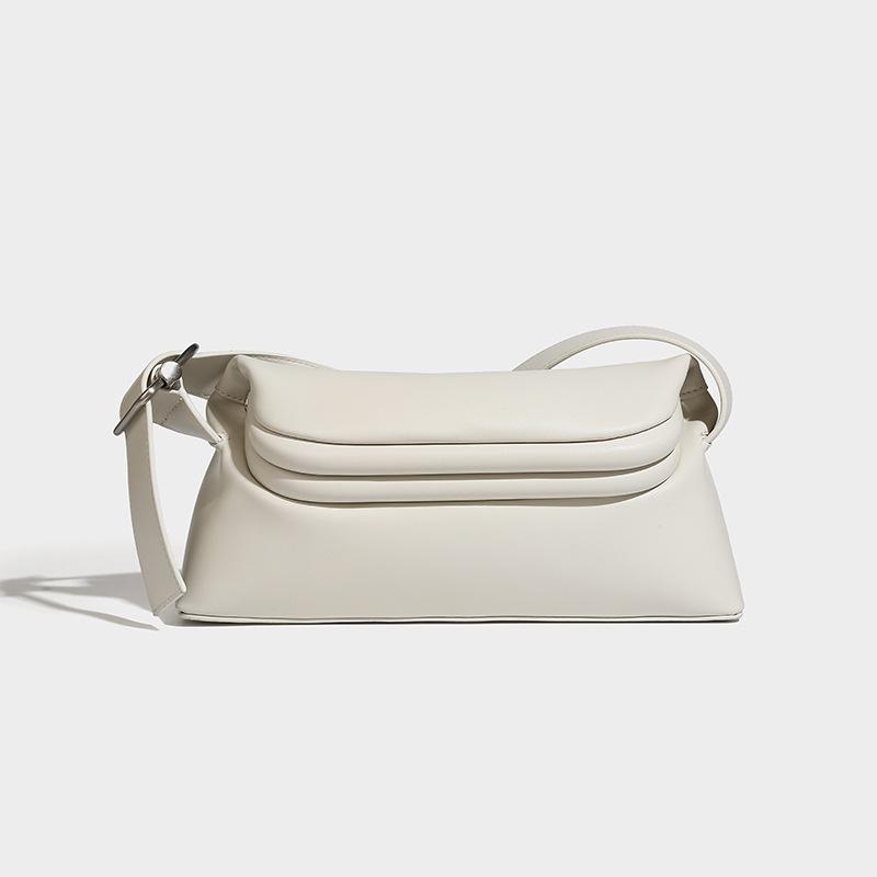 

Autumn and Winter New Casual Simple Good-looking Underarm Clip Bag Fashion All-Match Work Commuter Shoulder Baguette Bag бежевый