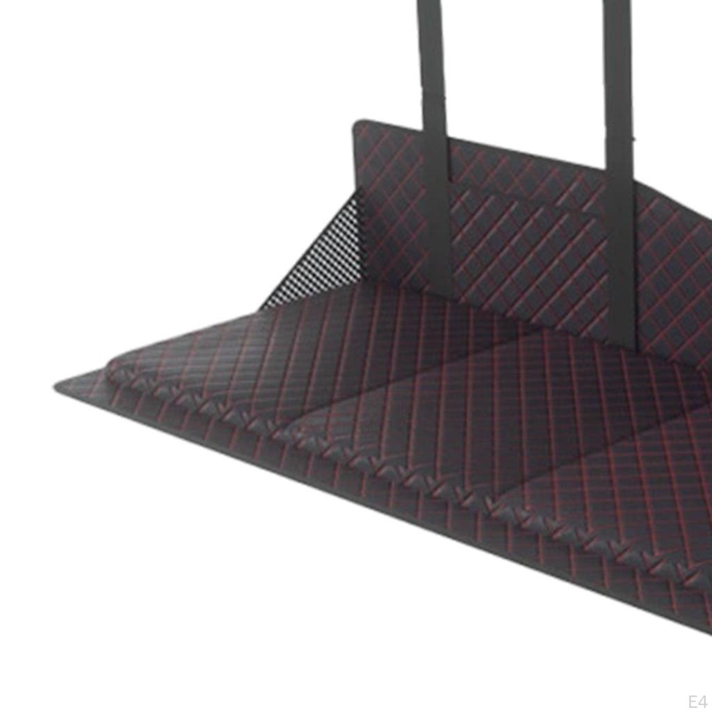 Car Back Seat Extender Plate Foldable Adjustable for Increase Bed Camping Space PU Leather