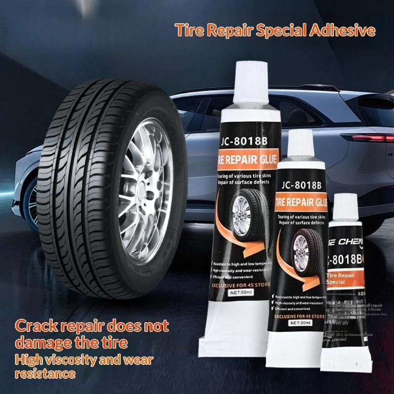 Car Bike Tire Repair Paste High Temp Resistant Black Glue Remover for Emergency Repair in Garage and Road Trips