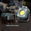 Mini Work Light Magnetic 6 Modes 4 Color Temperature Adjustable USB Rechargeable Outdoor Camping Hiking Hanging Lamp Emergency Repair Light