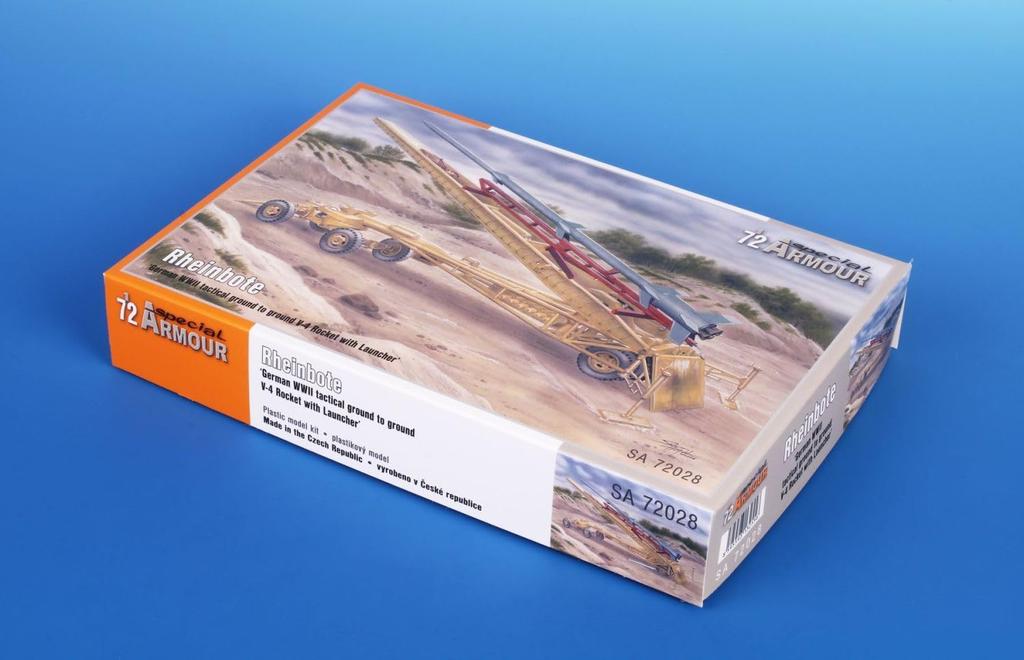 Special Hobby German Rheinboute Rocket with Launcher Plastic Model Kit SHA7228 1/72 Surface-to-Surface Ultra-Long-Range (Rocket)