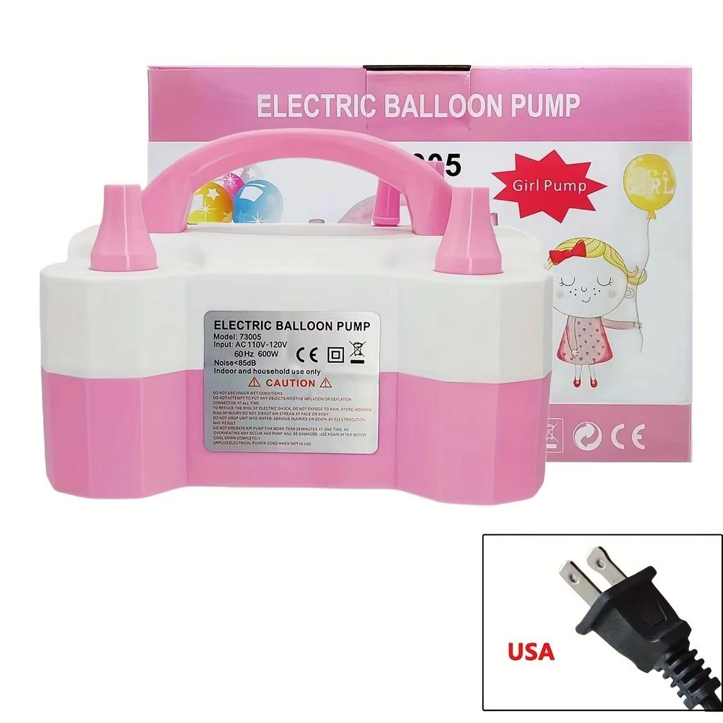 Electric Balloon Pump Balloon Blowing Machine Air Pump Double Hole Automatic Air Pump Inflatable Balloon Machine Wedding Room Ba