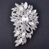 SKEDS Women Girls Luxury Rhinestone Large Size Pin Exquisite Fully Crystals Creative Women's Badges Banquet Brooch Jewelry