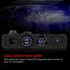 Switch Panel, 12-24V LED Dual USB Charger Voltmeter, Cigarette Lighter Power Outlet, 4 Hole