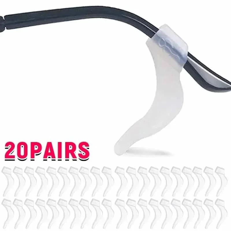20/100pcs Silicone Anti-slip Ear Hook for Glasses Elastic Grip Temple Tip Stoppers Holder Eyeglasses Eyewear Retainer Holders
