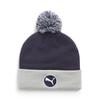 Removable Pom Golf Navy Free Size Men's Beanie, 024810, Blazer/Ash Gray,