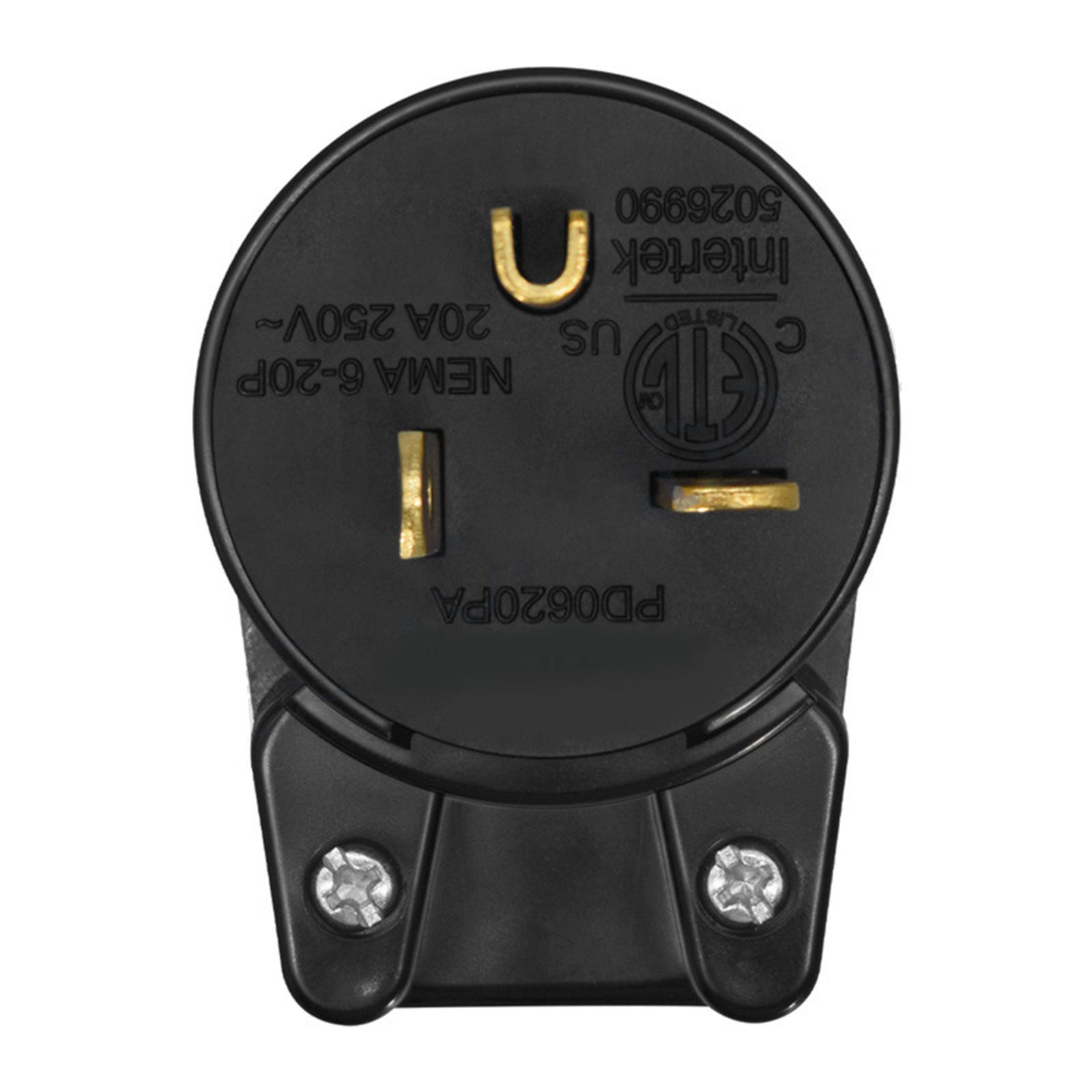 NEMA 6 20P Power Connector PD103050PA for Industrial Applications PA66 Housing & Gold Plated Terminals Durability 1