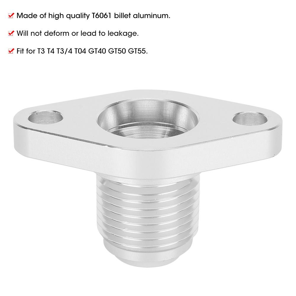 Aluminium 12 AN Turbo Ölablauf Rücklauf Flansch Passend für T3 T4 T34 T04 GT40 GT50 GT55