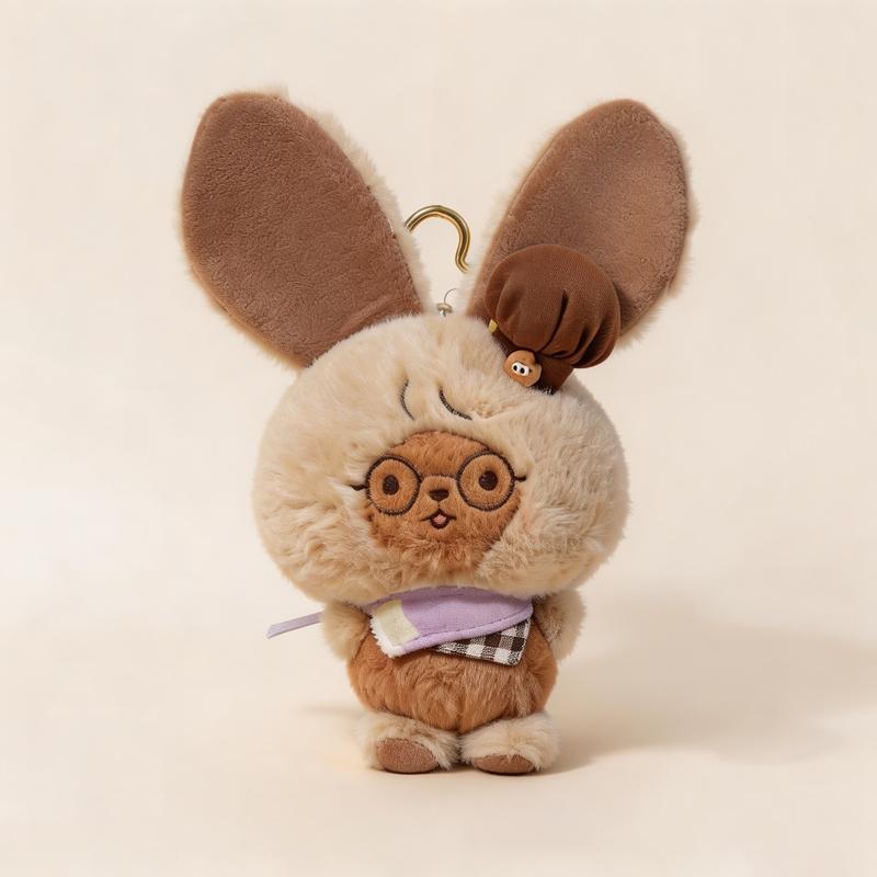 17cm Cute Greedy Rabbit Plush Toys Creative Cartoon Anime Figure Doll Accompany Peripheral Kids Girls Pendants Birthday Gifts
