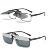 Non-Polarized Glasses Clip on Flip Up Outdoor Uv Protection Fishing Sunglasses Myopia Glasses Clips Night Vision Glasses Clip