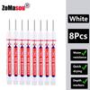 20mm 1-100 Stück Wasserdichter Tieflochmarker Stifte mit langem Kopf für Holzbearbeitung für Metall Tischler Weiße/Schwarze/Rote/Blaue/Grüne Tinte