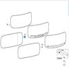 BMW E46 320i Rearview Mirror Glass, Left & Right