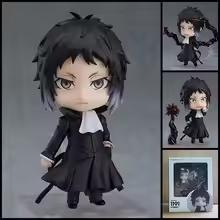 Nendoroid Bungo Stray Dogs Anime Figure Dazai Osamu Nakajima Atsushi Chuuya Nakahara Movable Model Doll Ornament Gift