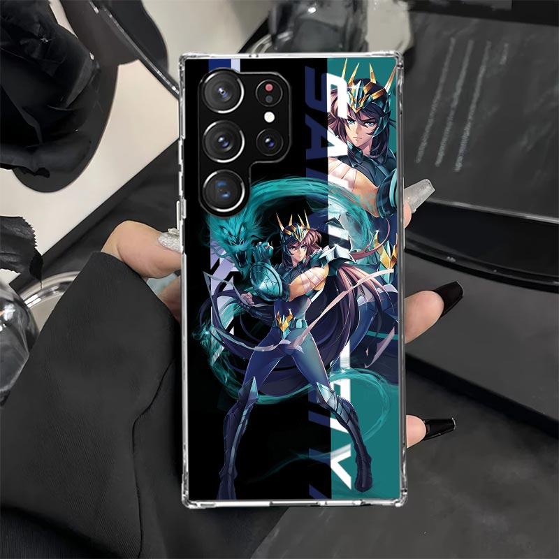

Saint Seiya Anime Phone Case for Samsung Galaxy S25 Edge S24 Ultra S23 Plus S22 S20 FE S10 + Soft Print Cover Coque Samsung S25 Ultra