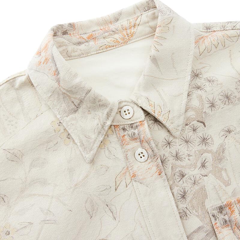 JNBY 25 Autumn New Loose Shirt Collar Shirt